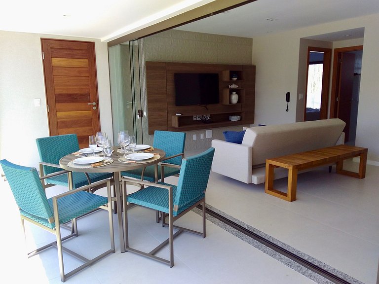 Encantador apartamento en planta baja en Imbassaí