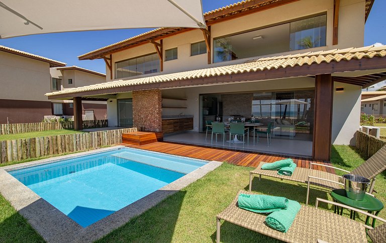 Irresistível Bangalô com Piscina em Imbassaí - N01