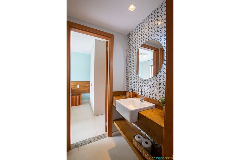 Bungalow de 3 dormitorios con jardín en Imbassaí