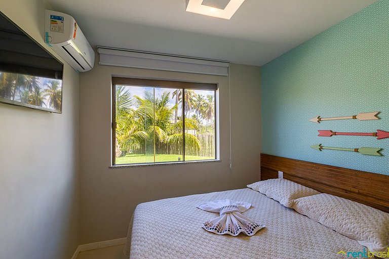 Bungalow de 3 dormitorios con jardín en Imbassaí