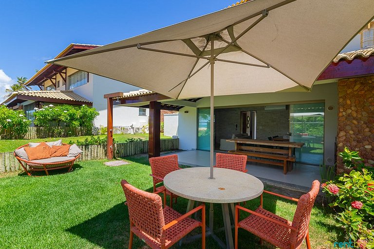 Bungalow de 3 dormitorios con jardín en Imbassaí