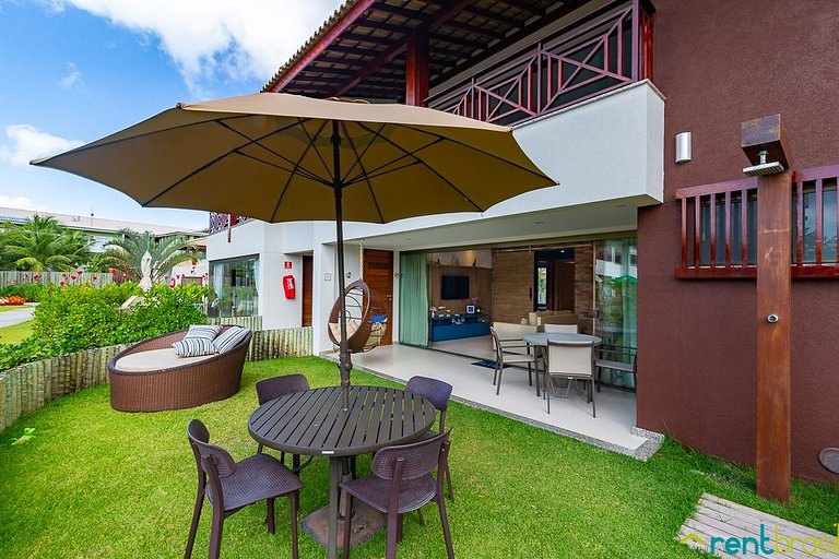 Lindo Apto 2 Quartos com Jardim em Imbassaí - C03