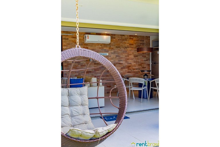 Lindo Apto 2 Quartos com Jardim em Imbassaí - C03