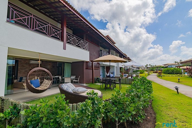 Lindo Apto 2 Quartos com Jardim em Imbassaí - C03