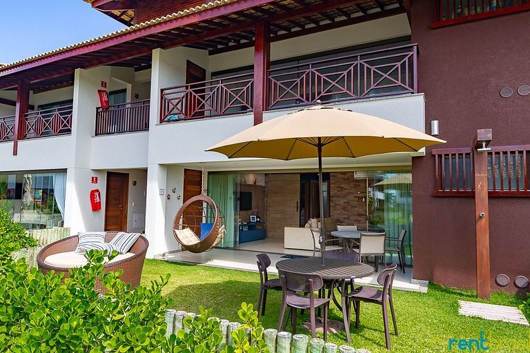 Lindo Apto 2 Quartos com Jardim em Imbassaí - C03