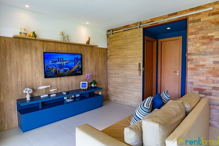 Precioso apartamento de 2 dormitorios con jardín en Imbassaí