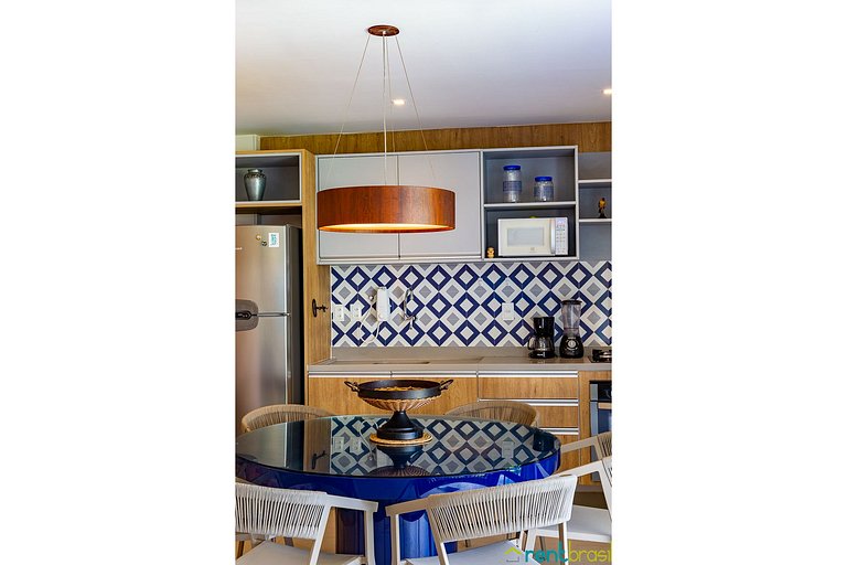 Precioso apartamento de 2 dormitorios con jardín en Imbassaí