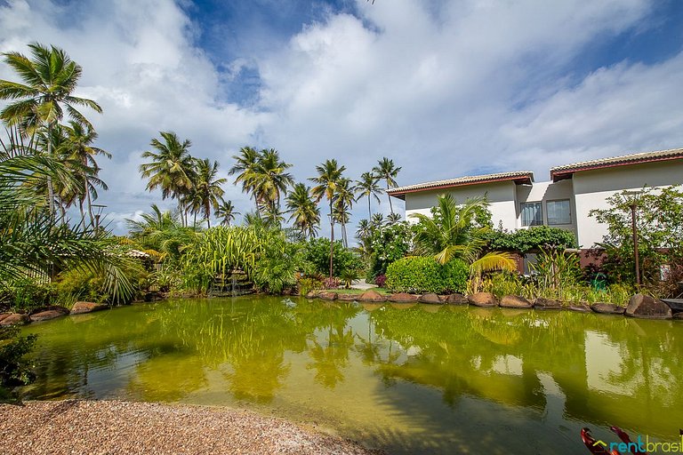 Lindo Apto 2 Quartos com Jardim em Imbassaí