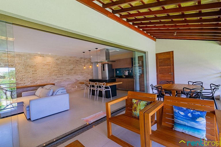 Superior apartment with 3 bedrooms in Imbassaí