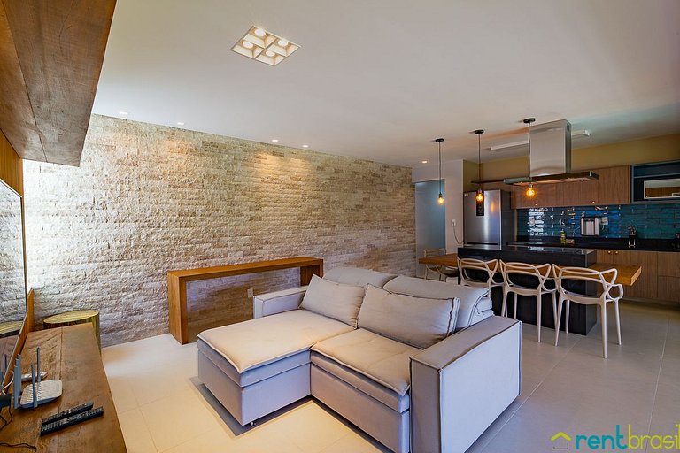 Apartamento superior con 3 dormitorios en Imbassaí