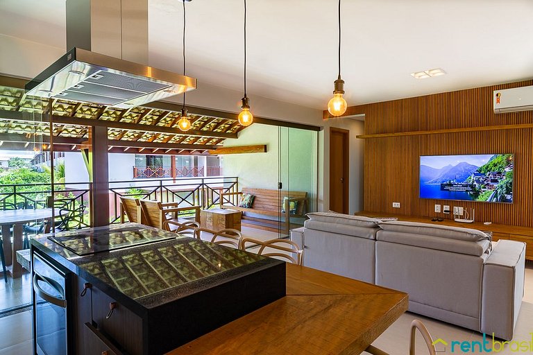 Apartamento superior con 3 dormitorios en Imbassaí