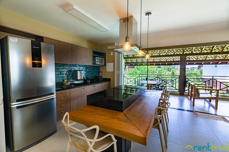 Apartamento superior con 3 dormitorios en Imbassaí