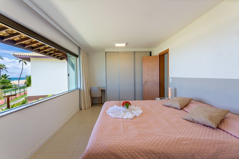 Beautiful 2-bedroom bungalow with ocean view in Imbassaí