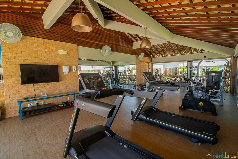 Apto Superior com Vista da Piscina em Imbassaí - D104
