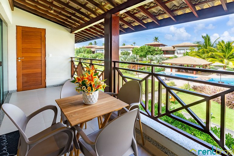 Elegante Apto de 2 quartos Superior em Imbassaí - D102