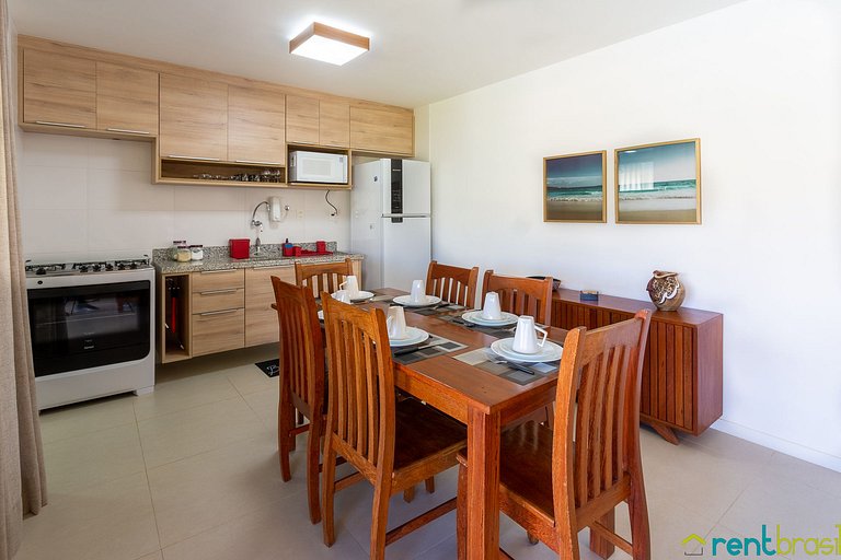 Elegante Apto de 2 quartos Superior em Imbassaí - D102