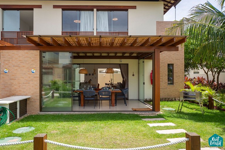 Elegante casa de 2 dormitorios en Imbassaí