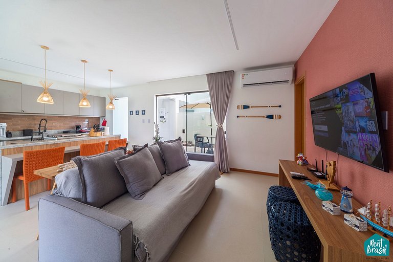 Elegante Village de 2 quartos em Imbassaí - N05