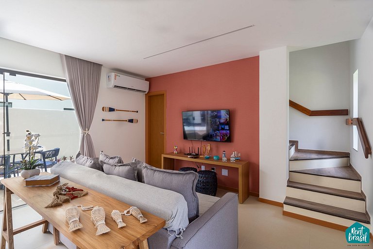 Elegante casa de 2 dormitorios en Imbassaí