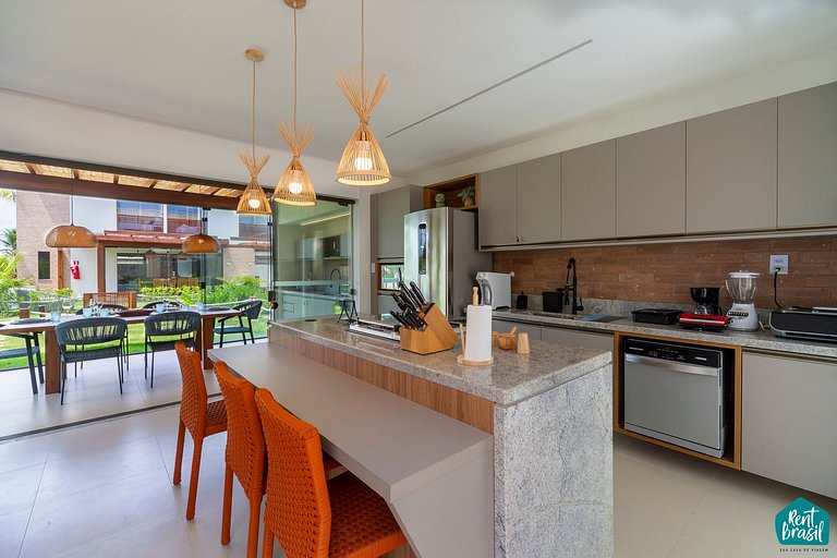 Elegante Village de 2 quartos em Imbassaí - N05