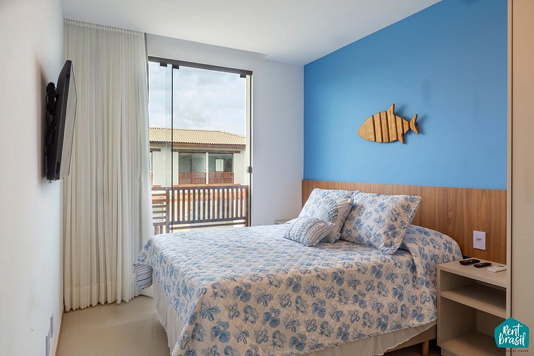 Elegante Village de 2 quartos em Imbassaí - N05