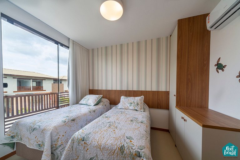 Elegante Village de 2 quartos em Imbassaí - N05