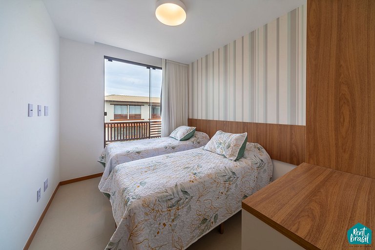 Elegante Village de 2 quartos em Imbassaí - N05