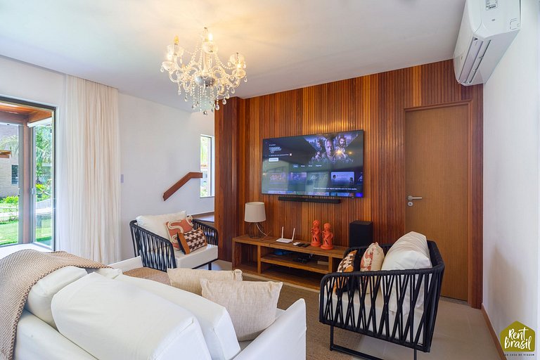 Lindo e elegante bangalô em Imbassaí Privilege - Casa I04