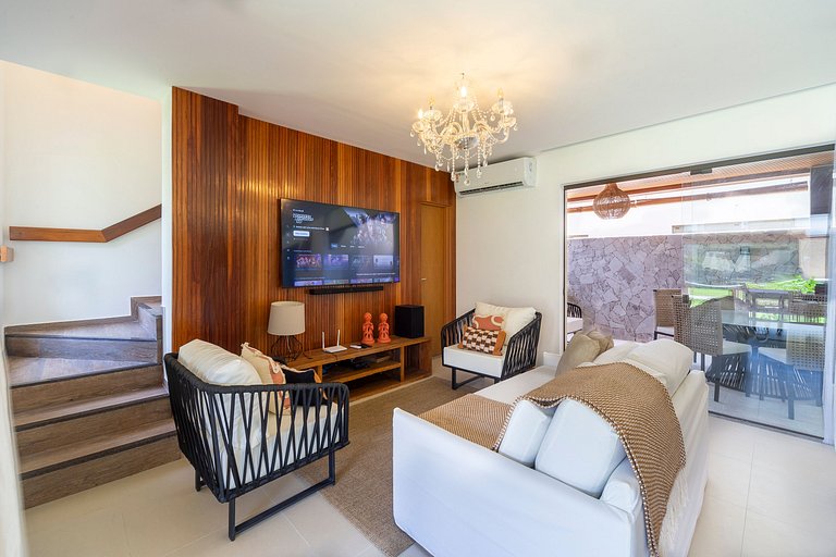 Lindo e elegante bangalô em Imbassaí Privilege - Casa I04