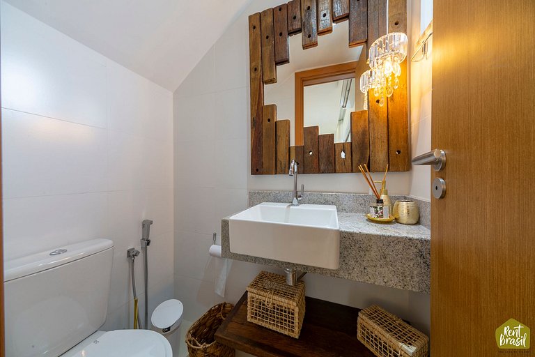 Lindo e elegante bangalô em Imbassaí Privilege - Casa I04