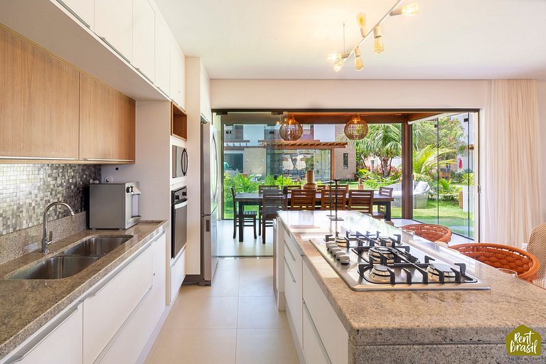 Lindo e elegante bangalô em Imbassaí Privilege - Casa I04