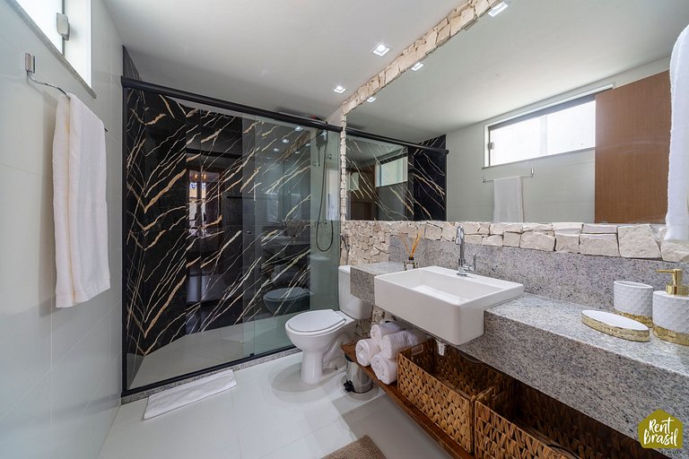 Linda elegante casa I4 vista mar Imbassai Privilege