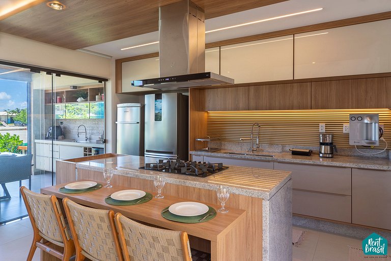 Bungalow moderno y sofisticado en Imbassaí