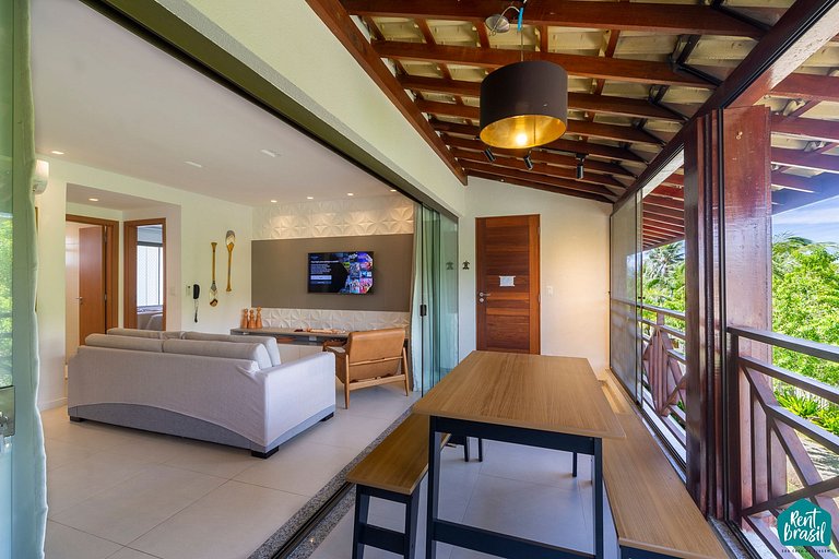 Sophisticated 2-bedroom superior apartment in Imbassaí