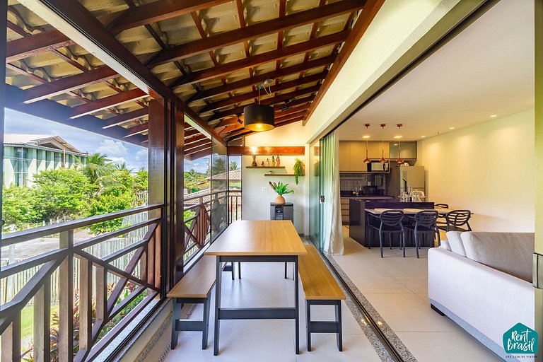 Sophisticated 2-bedroom superior apartment in Imbassaí