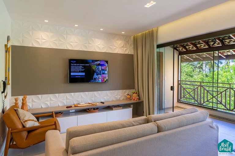 Sofisticado Apto de 2 quartos Superior em Imbassaí