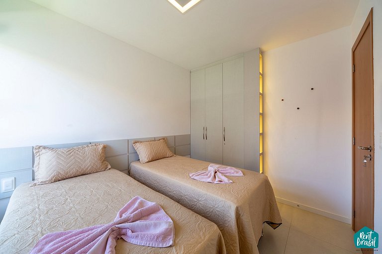 Sophisticated 2-bedroom superior apartment in Imbassaí