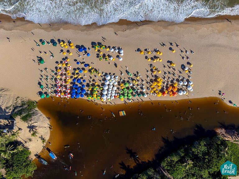 Sophisticated 2-bedroom superior apartment in Imbassaí