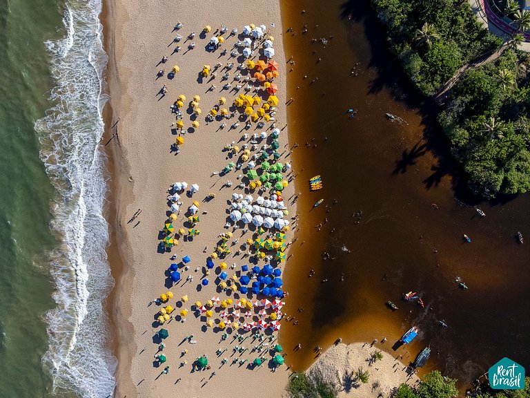 Sofisticado Apto de 2 quartos Superior em Imbassaí