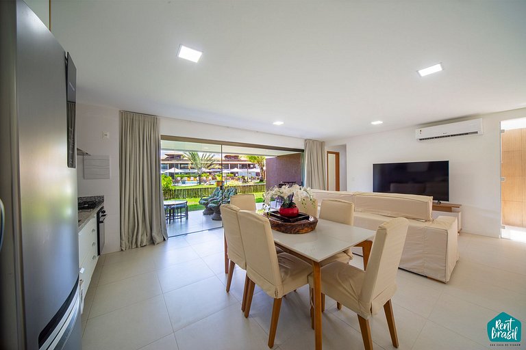 Aconchegante Apto de 3 quartos + garden no Ykutiba Q04