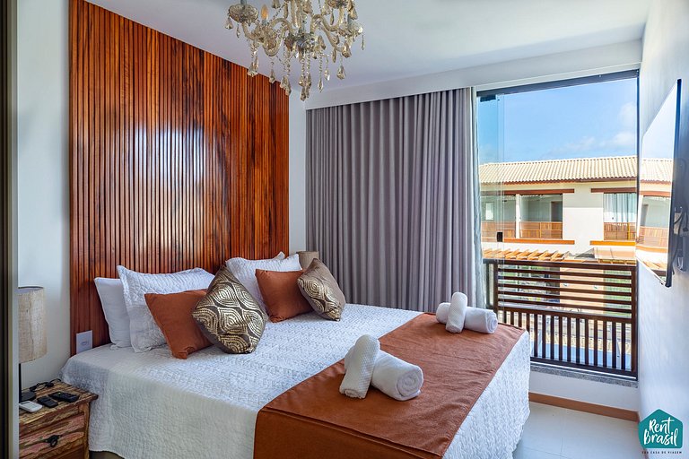 Hermoso bungaló con piscina e hidromasaje en Imbassaí - Casa