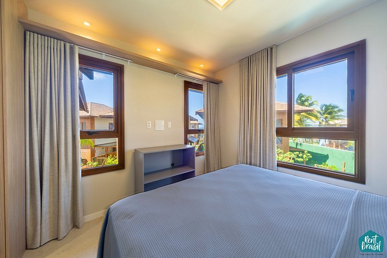 Lindo Village de 4 quartos em Itacimirim