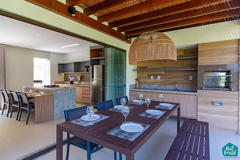 Lindo Bangalô Duplex em Imbassaí Privilege - S02