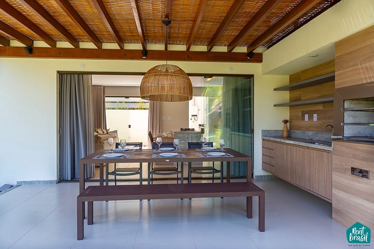 Lindo Bangalô Duplex em Imbassaí Privilege - S02