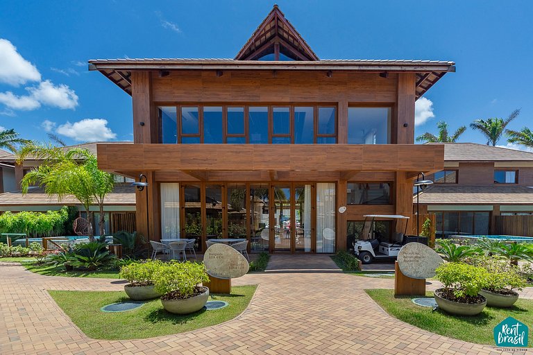 Hermoso bungalow con piscina en Itacimirim