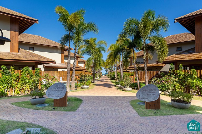 Hermoso bungalow con piscina en Itacimirim