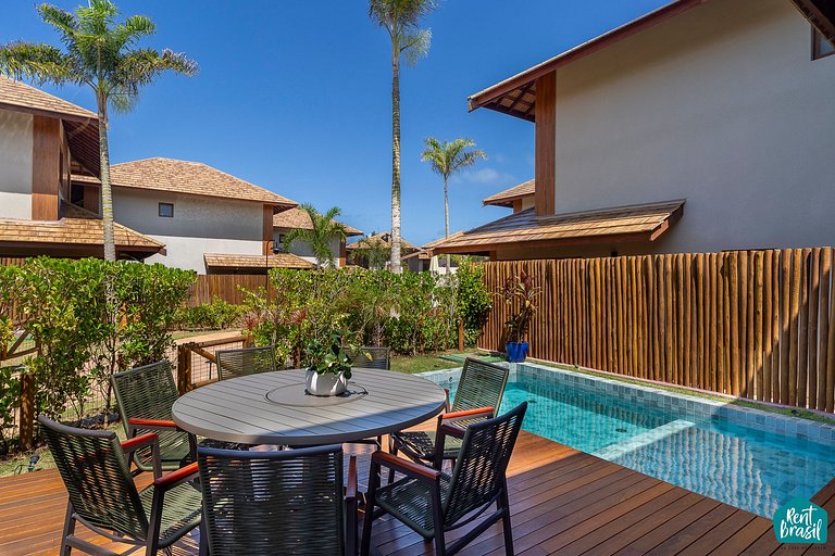 Lindo Bangalô com Piscina No Marlua Itacimirim