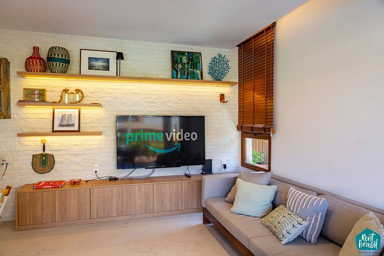 Hermoso bungalow con piscina en Itacimirim