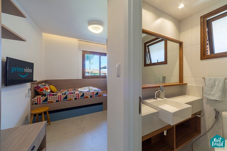 Lindo Bangalô com Piscina em Itacimirim