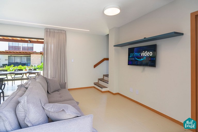 Charmoso Bangalô de 2 quartos em Imbassaí - N08